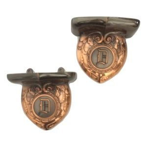 PAIR Vintage Retro Monogram Letter D Wall Shelves